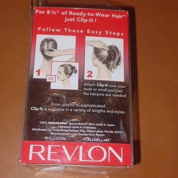 🐾Revlon auburn color, ready to wear hair clip it ponytail - Picture 3 of 7